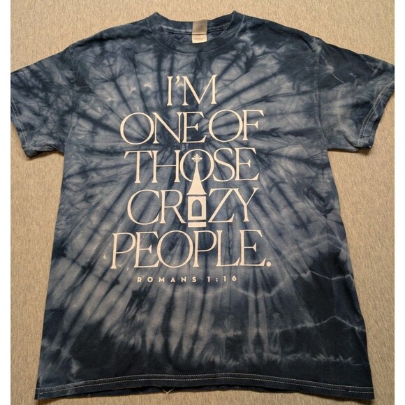 Casting Crowns Tie Dye Tour Medium T-Shirt "I'm One Of Those Crazy People" - Picture 1 of 11